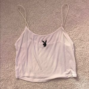 Playboy PacSun White Tank